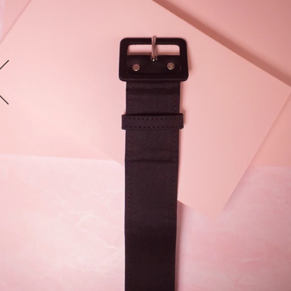 1.5" BELT IN BLACK SATEEN - VIXEN BY MICHELINE PITT SIZE XS